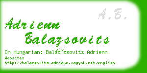 adrienn balazsovits business card